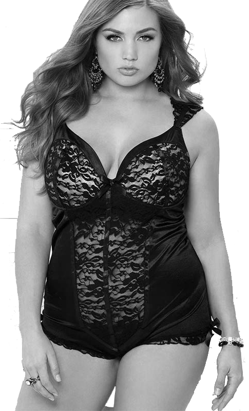 Retro Black Lace Teddy