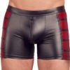 NEK Matte Look Pants In Black and Red - Image 2