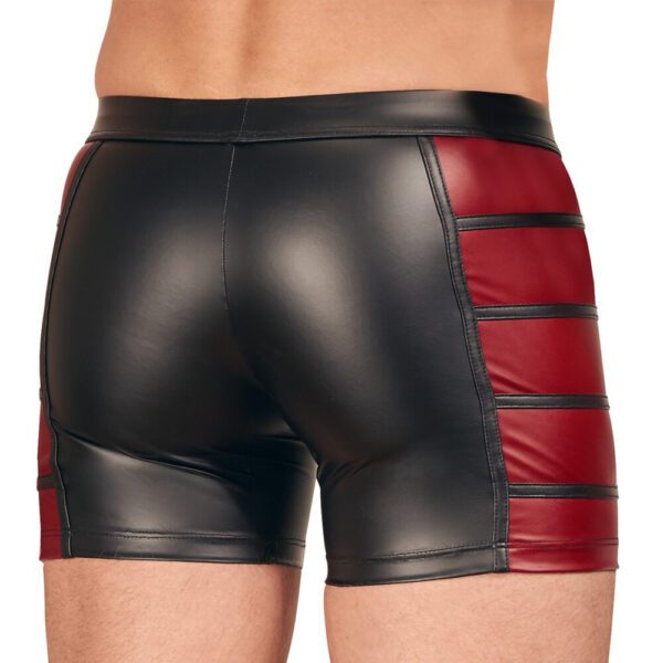 NEK Matte Look Pants In Black and Red - Image 4