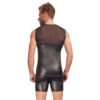 NEK Matte Look Shirt With Chest Harness Black - Image 2