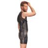 NEK Matte Look Shirt With Chest Harness Black - Image 3