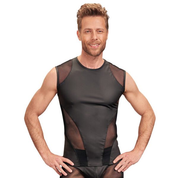 NEK Matte Look Sleeveless Shirt Black - Image 2