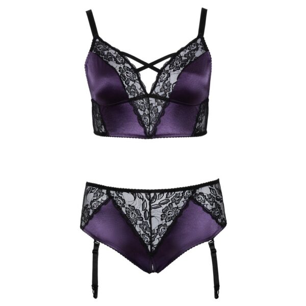 Cottelli Curves Bralette Suspender Set - Image 4