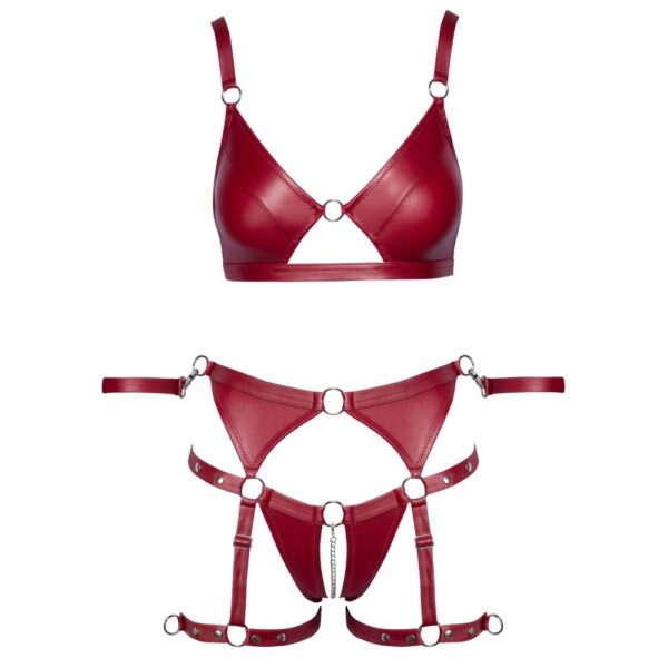 Cottelli Red Crotchless Bondage Set - Image 4