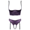 Cottelli Satin Quarter Cup Bra Set - Image 3