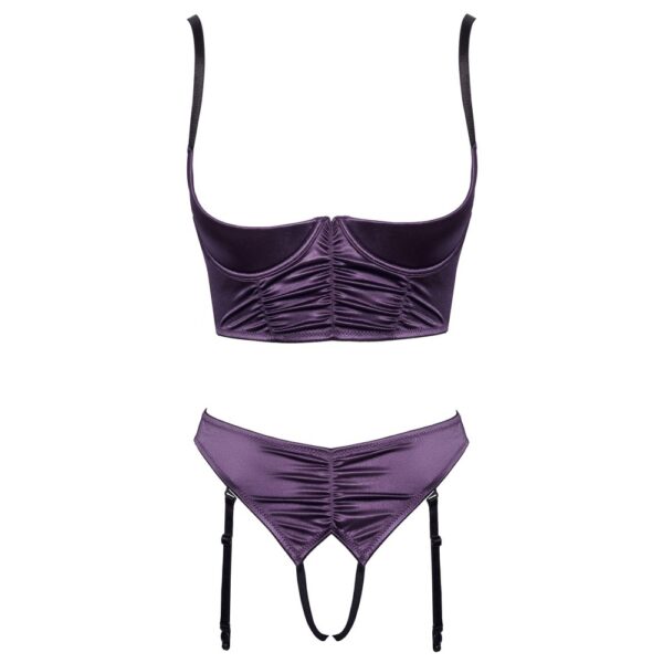 Cottelli Satin Quarter Cup Bra Set - Image 3
