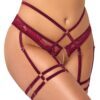 Abierta Fina Open Red Lace Set - Image 3