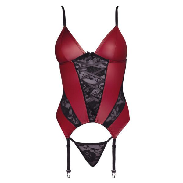 Cottelli Basque and Thong With Lace - Image 3