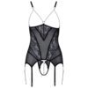 Cupless Lace Basque Black - Image 4
