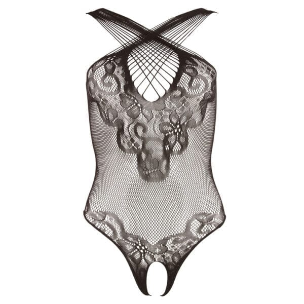 Lace Body Suit With Open Crotch - Image 3