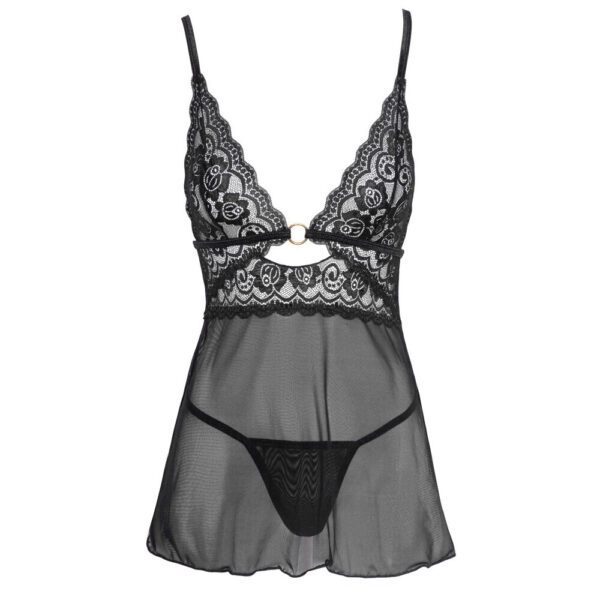 Cottelli Backless Babydoll With Thong - Image 3