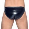 Black Level Vinyl Briefs With Zip Black - Image 2