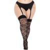 Leg Avenue Wild Rose Net Thigh Highs UK 14 to 18 - Image 3