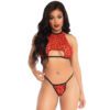 Leg Avenue Leopard Crop Top and GString - Image 3