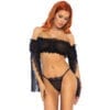 Leg Avenue Mesh Bandeau and GString UK 8 to 14 - Image 2