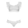 Leg Avenue Lace Ruffle Crop Top and Panty UK 8 to 14 - Image 3