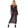 Leg Avenue Long Sleeved Long Dress UK 8 to 14 - Image 2