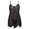 Leg Avenue Rose Lace Flair Chemise Black UK 14 to 18 - Image 2