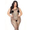 Leg Avenue Crystalized Bodystocking Plus Size UK 18 to 22