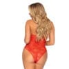 Leg Avenue Teddy with Keyhole Red - Image 2