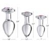 Pink Gem Glass Anal Plug Set - Image 3