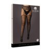 Le Desir Suspender Leopard Pantyhose Black UK 14 to 20 - Image 3