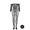 Le Desir Bodystocking With Off Shoulder Long Sleeves - Image 3
