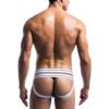 Male Basics Fetish Classic Wide Jock Strap White - Image 2