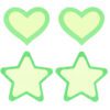 Peekaboo Pasties Glow In the Dark