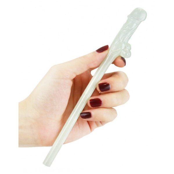 Lovetoy Pack Of 9 Willy Straws Glow In The Dark - Image 3