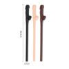 Lovetoy Pack Of 9 Willy Straws Black Brown And Pink - Image 2