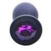 Large Black Jewelled Silicone Butt Plug - Image 3