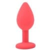 Small Red Jewelled Silicone Butt Plug - Image 2