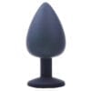 Large Black Jewelled Silicone Butt Plug - Image 2