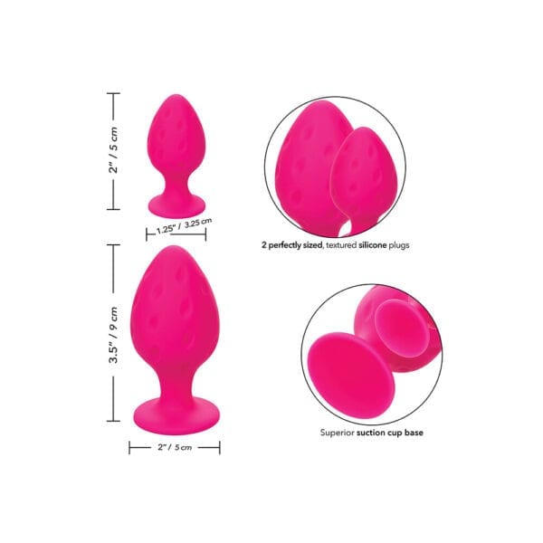 Cheeky Butt Plug Duo Pink - Image 4