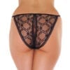 Lace Black Crotchless Tanga - Image 2