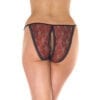 Red And Black Tanga Open Brief - Image 2